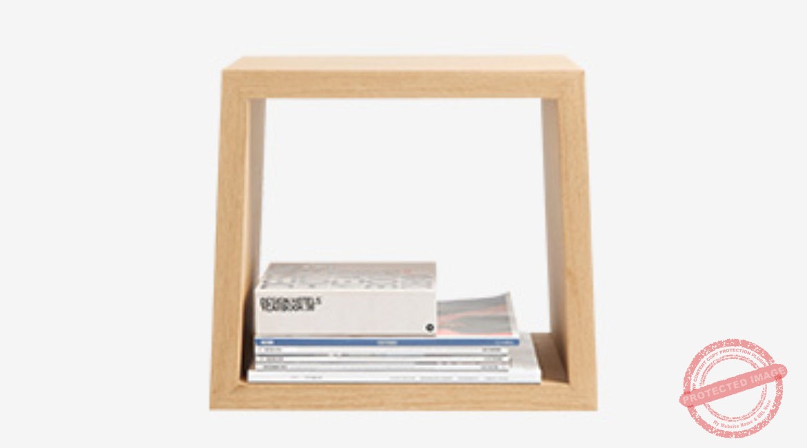 Wood box bookshelf creative