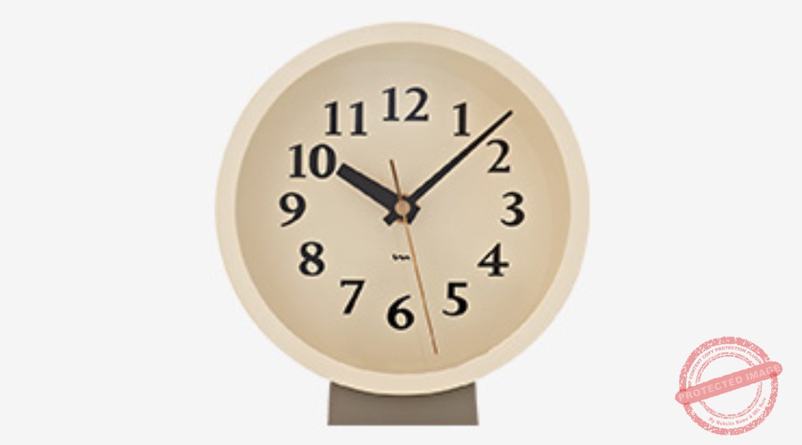 Wood clock minimalist