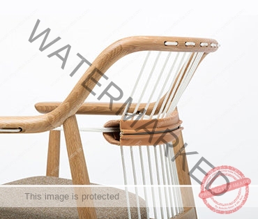 Wood chair with leather diy