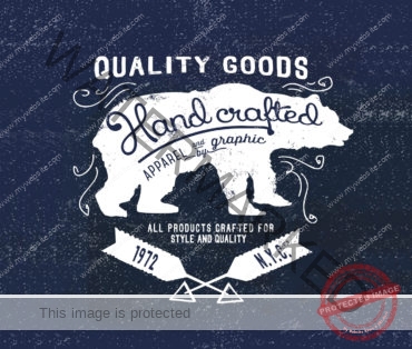 hand crafted bear mockup