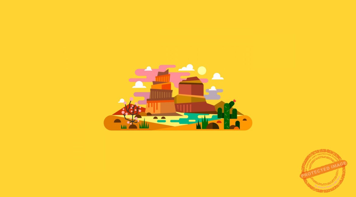 Country on the world illustration