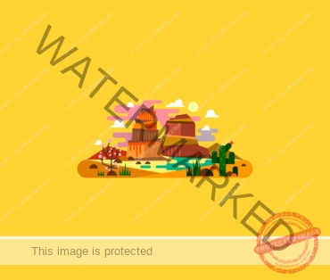 Country on the world illustration