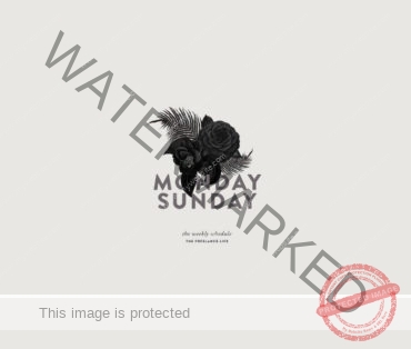 monday sunday poster art